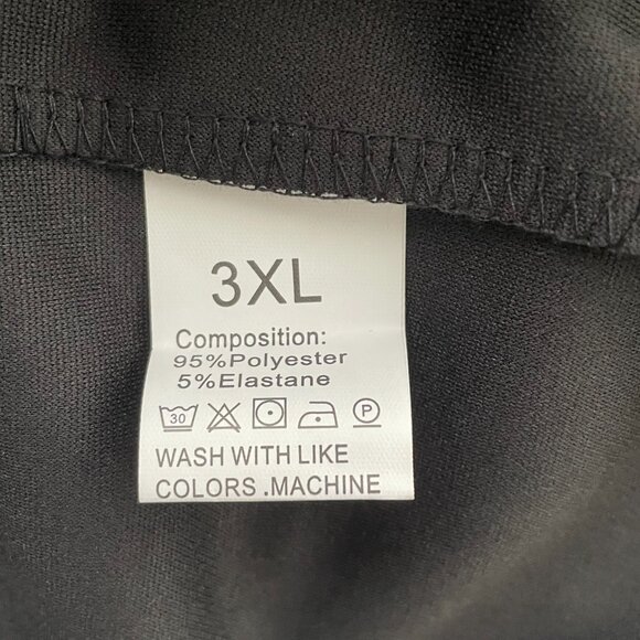 Lace Sleeve Zip Bomber Jacket Black 3X - Picture 5 of 5